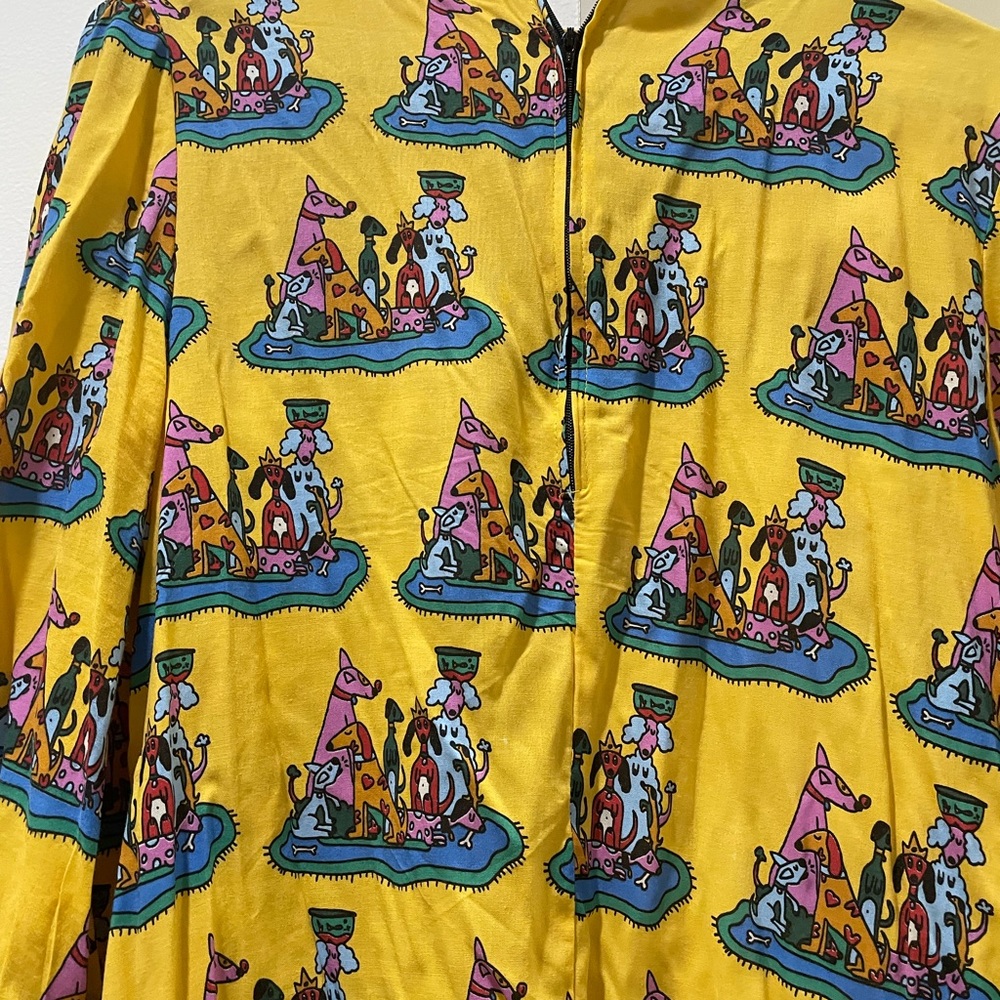 Women’s Nooworks Dog Party Print Dress in Stevie Style, size M. - Picture 2 of 7
